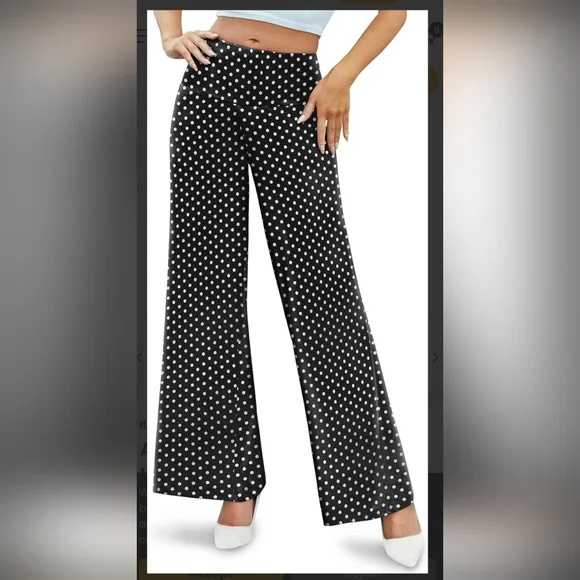 Arolina NWT Women's Stretchy Wide Leg Palazzo Lounge Pants Casual Sz XL - Picture 4 of 12